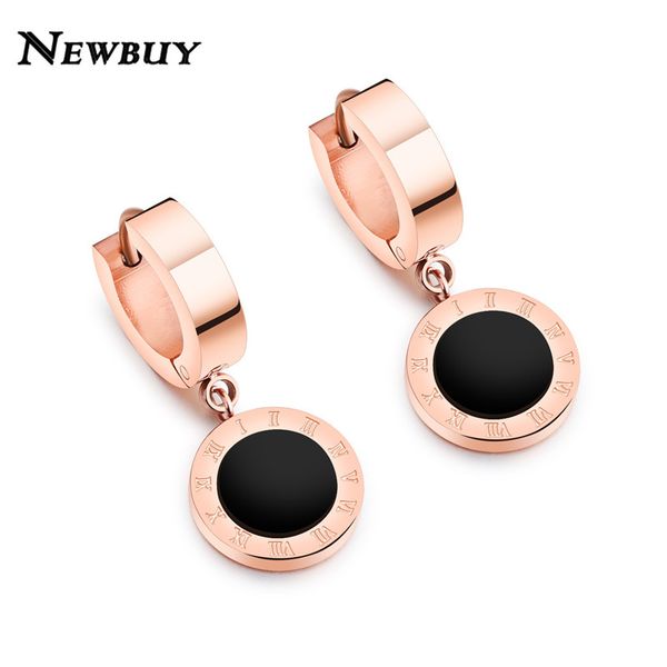 newbuy stainless steel earring jewelry rose gold color roman numerals design hoop earrings for elegant women, Golden;silver
newbuy stainless steel earring jewelry rose gold color roman numerals design hoop earrings for elegant women, Golden;silver