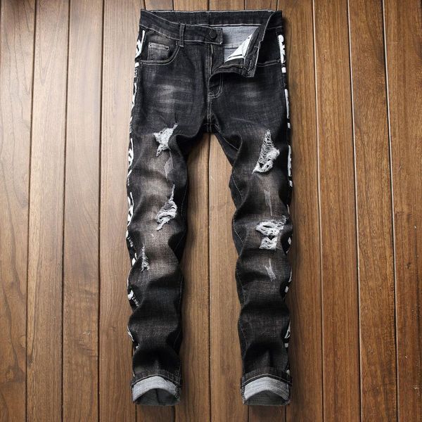 2019 fashion hip hop patch men retro jeans pantalon homme jean spring biker jeans men slim destroyed torn ripped denim man, Blue
2019 fashion hip hop patch men retro jeans pantalon homme jean spring biker jeans men slim destroyed torn ripped denim man, Blue