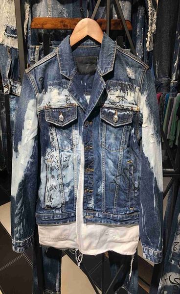 mens fashion boutique jackets letter trend washed dd2 denim jacket student couple with the same paragraph c16, Black;brown
mens fashion boutique jackets letter trend washed dd2 denim jacket student couple with the same paragraph c16, Black;brown