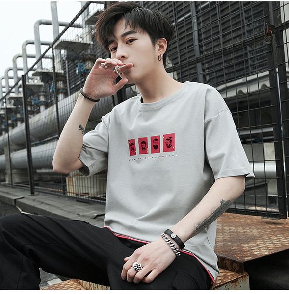 summer men teess hort-sleeved t-shirt men stitching printed short-sleeved men half-sleeved shirt teen round neck clothes loose compassionate, White;black
summer men teess hort-sleeved t-shirt men stitching printed short-sleeved men half-sleeved shirt teen round neck clothes loose compassionate, White;black