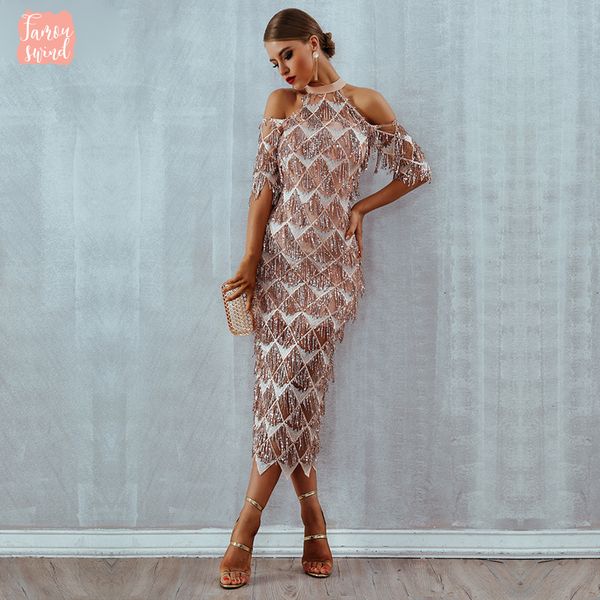 elegant sequins evening party dress vestidos verano fringe 2019 new mesh dress night club tassels woman dress, Black;gray
elegant sequins evening party dress vestidos verano fringe 2019 new mesh dress night club tassels woman dress, Black;gray