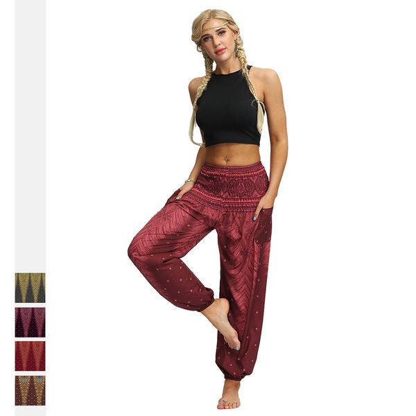 yoga pants loose thai style loose wide-leg bloomers breathable quick dry trousers tribe classic sportswear fitness dance pants, White;red
yoga pants loose thai style loose wide-leg bloomers breathable quick dry trousers tribe classic sportswear fitness dance pants, White;red