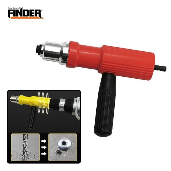 

finder electric pull rivet conversion tool nut insert riveting adapter gun set power cordless drill hand riveter nail accessory
