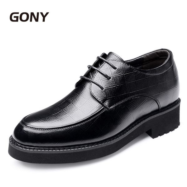 new black genuine leather men's business shoes increased self-confidence height increasing elevator shoes taller 8cm / cm
new black genuine leather men's business shoes increased self-confidence height increasing elevator shoes taller 8cm / cm