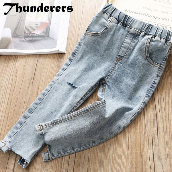 thunderers spring autumn kids jeans for girls boys ripped hole children long pants fashion cotton toddler baby trousers 24m-6y, Blue
thunderers spring autumn kids jeans for girls boys ripped hole children long pants fashion cotton toddler baby trousers 24m-6y, Blue