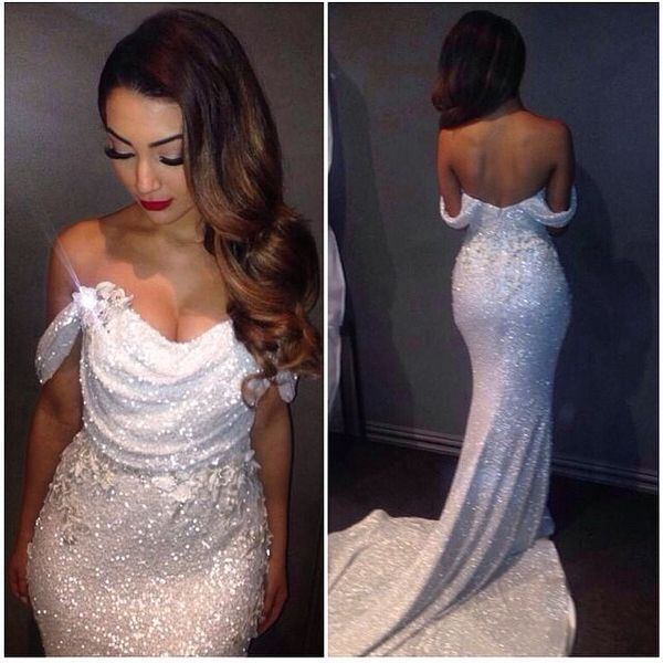 white sparkly sequins mermaid prom evening dress 2019 elegan backless formal party gown appliqued spaghetti celebrity dresses custom made, Black
white sparkly sequins mermaid prom evening dress 2019 elegan backless formal party gown appliqued spaghetti celebrity dresses custom made, Black