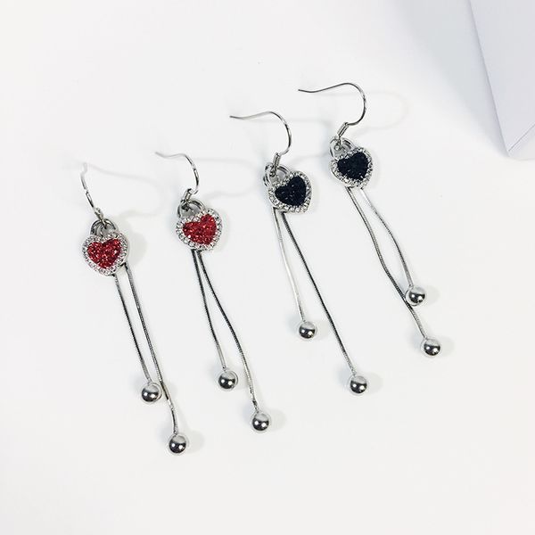 s925 pure silver loving lock tassels earrings simple personality sweet heart-shaped earrings, Golden;silver
s925 pure silver loving lock tassels earrings simple personality sweet heart-shaped earrings, Golden;silver