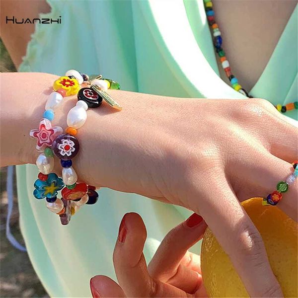 huanzhi 2020 new korean elastic adjustable colorful acrylic natural pearl flowers beaded bracelet for women summer jewelry, Black
huanzhi 2020 new korean elastic adjustable colorful acrylic natural pearl flowers beaded bracelet for women summer jewelry, Black