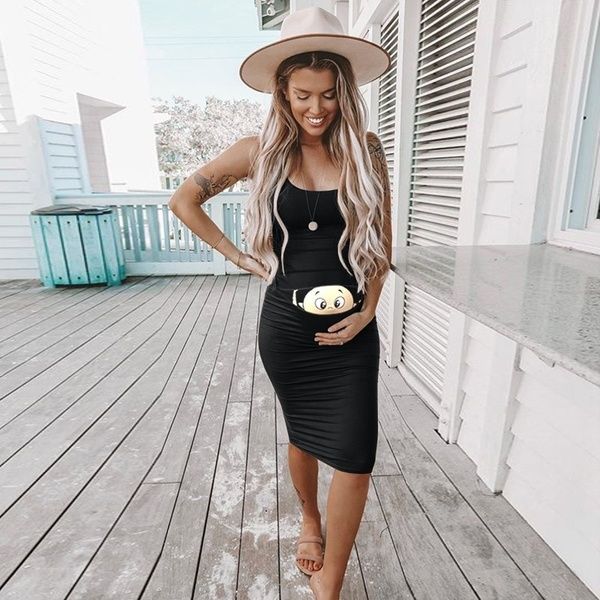 pregnant woman sleeveless cute dress solid color cotton fitted maternity dress fashion knee length maternity dress mommy dresses, Black;gray
pregnant woman sleeveless cute dress solid color cotton fitted maternity dress fashion knee length maternity dress mommy dresses, Black;gray