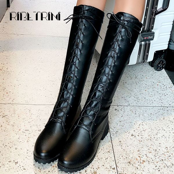 ribetrini knee boots for women low heel shoes woman vintage knight design lace up platform riding boots big size 33-43 black
ribetrini knee boots for women low heel shoes woman vintage knight design lace up platform riding boots big size 33-43 black