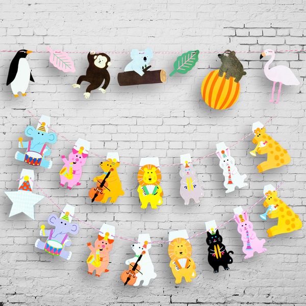 1pc children's classroom decoration cartoon rainforest animal bunting party flag triangle pennant
1pc children's classroom decoration cartoon rainforest animal bunting party flag triangle pennant