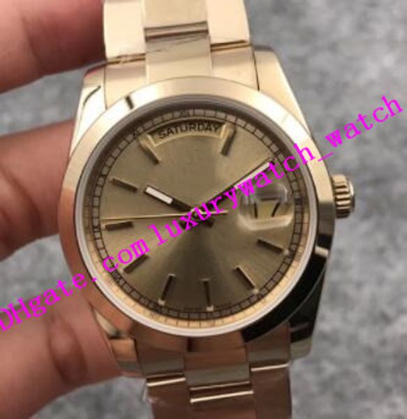 men wristwatch 118208 36mm gold dial a2813 automatic stainless steel bracelet fashion watch luxury wristwatch factory sales, Slivery;brown
men wristwatch 118208 36mm gold dial a2813 automatic stainless steel bracelet fashion watch luxury wristwatch factory sales, Slivery;brown