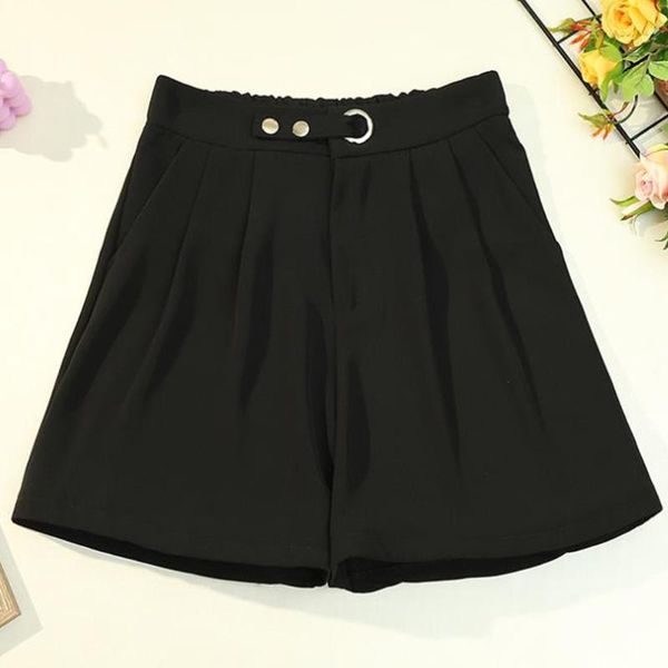 women's shorts 2021 summer high waist wide leg skirts female casual loose pockets women korean fashion black streetwear, White;black
women's shorts 2021 summer high waist wide leg skirts female casual loose pockets women korean fashion black streetwear, White;black