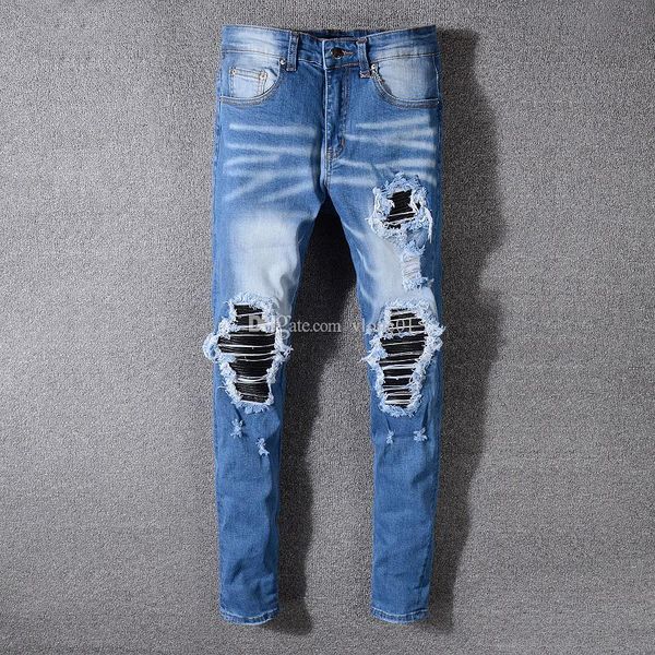 mens jeans mens designer street style distressed ripped biker jeans brand designer fashion skinny pants mens slim zipper pants, Blue
mens jeans mens designer street style distressed ripped biker jeans brand designer fashion skinny pants mens slim zipper pants, Blue
