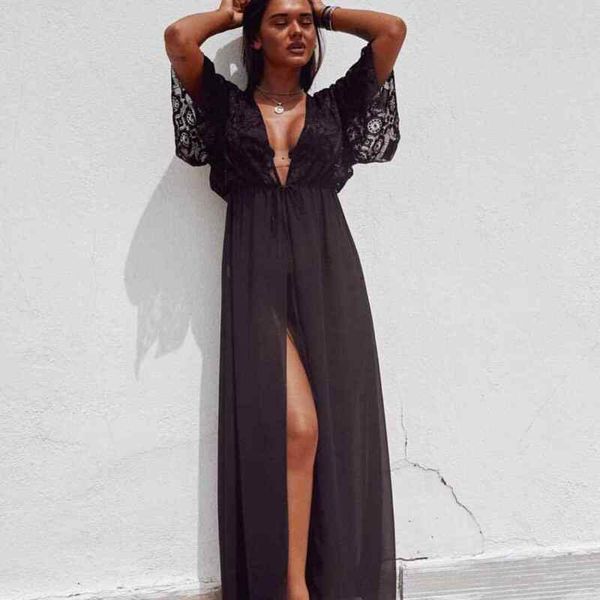 summer women' bikini cover up dress beachwear kaftan v-neck lace hollow out bathing suit beachwear swimwear cover-ups, Blue;gray
summer women' bikini cover up dress beachwear kaftan v-neck lace hollow out bathing suit beachwear swimwear cover-ups, Blue;gray