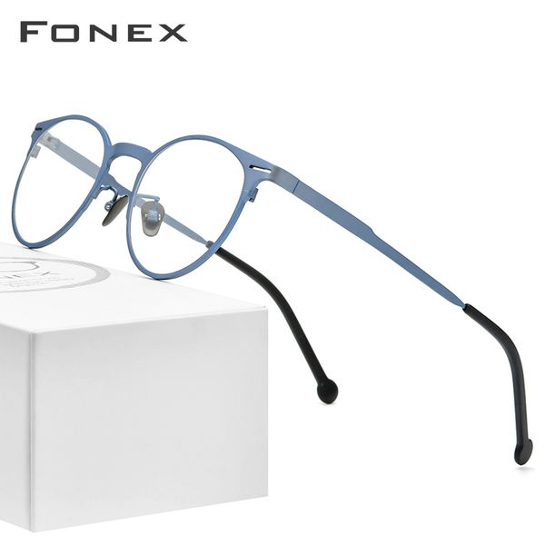 fonex pure titanium glasses frame men retro round prescription eyeglasses frame optical myopia eyewear eye glass for women 8510, Black
fonex pure titanium glasses frame men retro round prescription eyeglasses frame optical myopia eyewear eye glass for women 8510, Black
