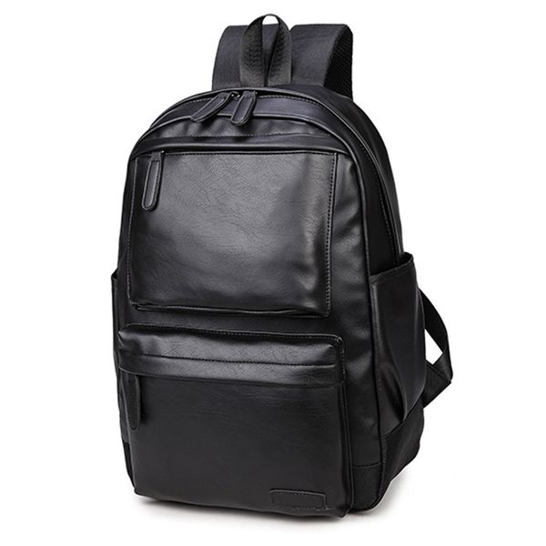 new pretty style pu leather men black 15 inches backpack fashion male casual boys school shoulder bags for men's backpack
new pretty style pu leather men black 15 inches backpack fashion male casual boys school shoulder bags for men's backpack