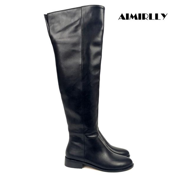 women over knee boots block heel black pu round toe concealed side zip 4cm handmade big sizes support custom us size 4 17
women over knee boots block heel black pu round toe concealed side zip 4cm handmade big sizes support custom us size 4 17
