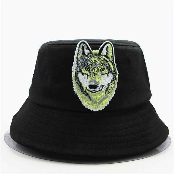 the new style wolf animal embroidery bucket hat fisherman hat outdoor travel sun cap hats for child men and women 285
the new style wolf animal embroidery bucket hat fisherman hat outdoor travel sun cap hats for child men and women 285