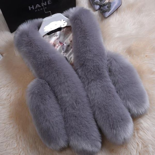 fluffy 2019 winter women's faux fur coat artificial fur vest fluffy vests femme jackets plus size fake gilet z268, Black
fluffy 2019 winter women's faux fur coat artificial fur vest fluffy vests femme jackets plus size fake gilet z268, Black