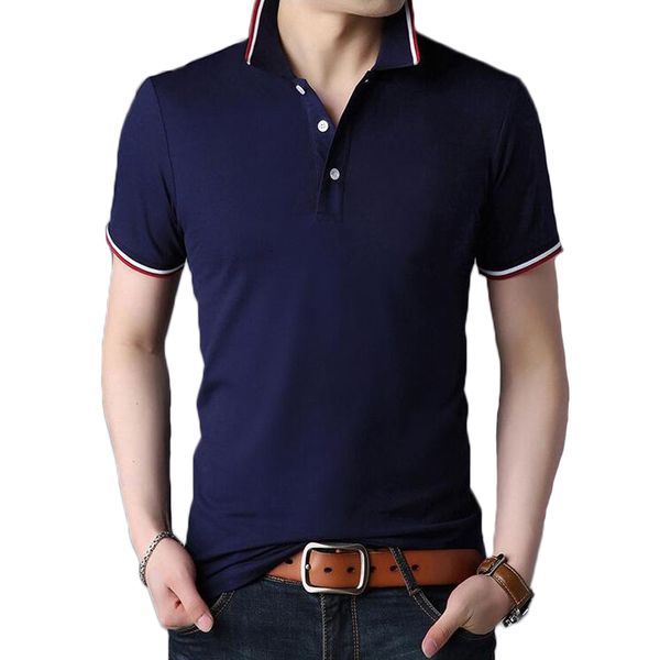 new 2019 poloshirt men casual summer cotton breathable short sleeve shirts mens lapel solid color slim fit tee polosshirt, White;black 
new 2019 poloshirt men casual summer cotton breathable short sleeve shirts mens lapel solid color slim fit tee polosshirt, White;black