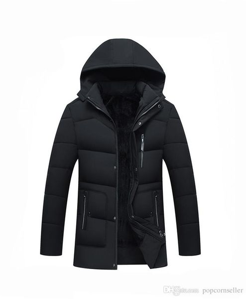 men new hooded designer down jackets winter cotton padded outerwear middle aged mens jacket males apparel, Black
men new hooded designer down jackets winter cotton padded outerwear middle aged mens jacket males apparel, Black