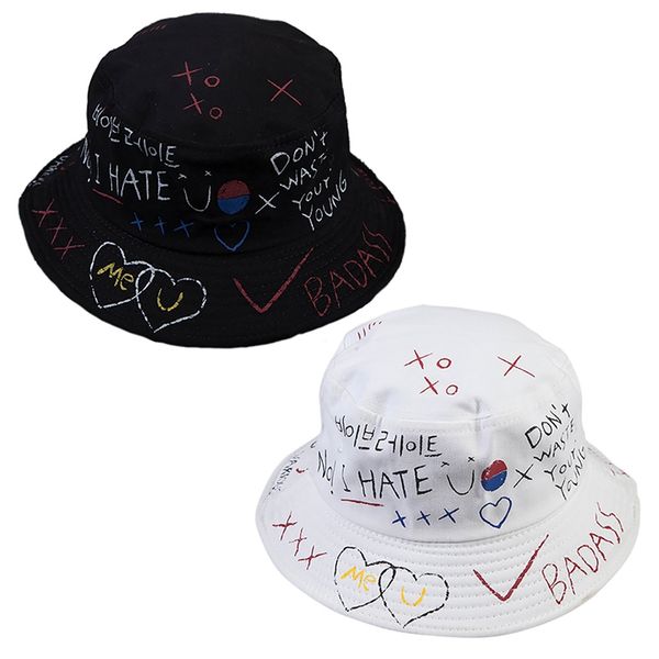 hat casual fashion fisherman wild visor female street personality graffiti pot hat tide graffiti black white hat, Blue;gray
hat casual fashion fisherman wild visor female street personality graffiti pot hat tide graffiti black white hat, Blue;gray