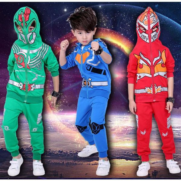 2019 spring autumn armored warriors kids tracksuit boys clothing sets toddlers suits hood coat + pants 2pcs sets 3-10y, White
2019 spring autumn armored warriors kids tracksuit boys clothing sets toddlers suits hood coat + pants 2pcs sets 3-10y, White