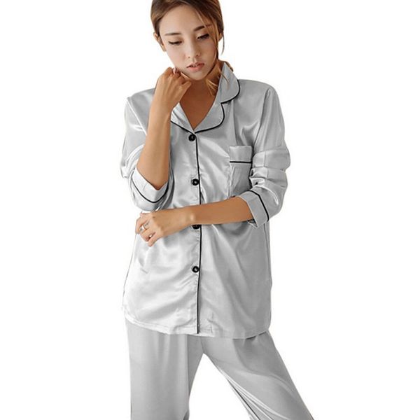 silk pajamas woman pizama damska satin pajamas pyjama femme suit night suit autumn home clothes pijama mujer christmas, Blue;gray
silk pajamas woman pizama damska satin pajamas pyjama femme suit night suit autumn home clothes pijama mujer christmas, Blue;gray