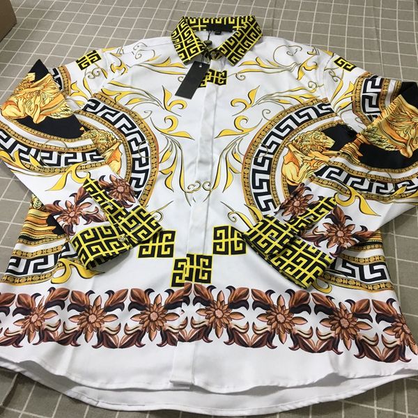 wholesale various styles Royal printing Mens Designer Dress Shirts fashion casual medusa shirt hot sale men silk shirt
wholesale various styles Royal printing Mens Designer Dress Shirts fashion casual medusa shirt hot sale men silk shirt