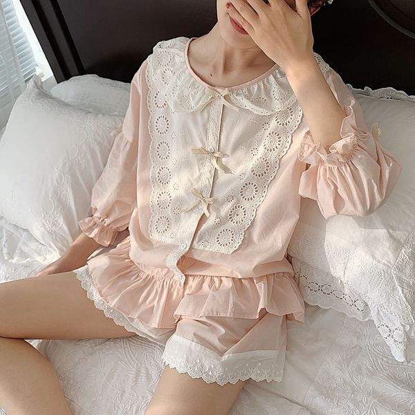 women's lolita princess lace pajama sets cotton +shorts.vintage ladies girl's lace pyjamas set.summer sleepwear loungewear, Black;red
women's lolita princess lace pajama sets cotton +shorts.vintage ladies girl's lace pyjamas set.summer sleepwear loungewear, Black;red