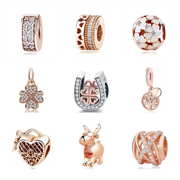 authentic original 925 sterling silver charm bead pendant spacer clip charms rose gold fit pandora bracelets women diy jewelry
authentic original 925 sterling silver charm bead pendant spacer clip charms rose gold fit pandora bracelets women diy jewelry