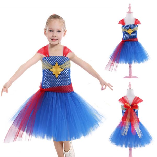 party princess dress girls lace tutu dress marvel cosplay clothes evening dress captain marvel girls dresses dhl jy56, Red;yellow
party princess dress girls lace tutu dress marvel cosplay clothes evening dress captain marvel girls dresses dhl jy56, Red;yellow