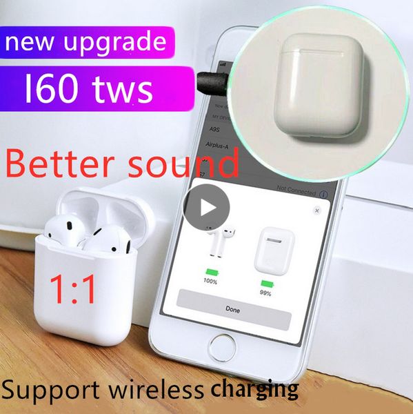 i60 tws 1:1 wireless earphone qi wireless charging bluetooth 5.0 earphones bass earbuds
i60 tws 1:1 wireless earphone qi wireless charging bluetooth 5.0 earphones bass earbuds