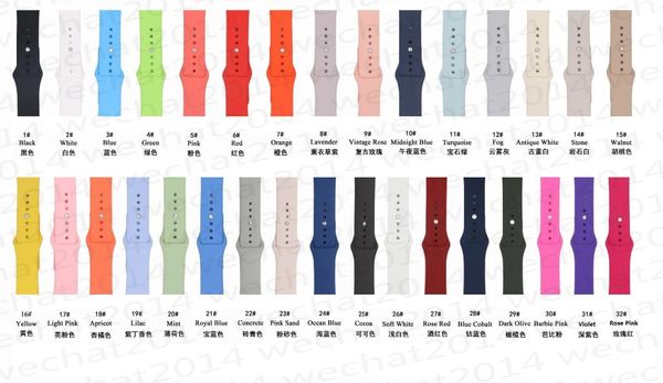 300pc 32 color and ilicone trap watch band for apple watch erie 1 2 3 4 38mm 42mm 40mm 44mm
300pc 32 color and ilicone trap watch band for apple watch erie 1 2 3 4 38mm 42mm 40mm 44mm