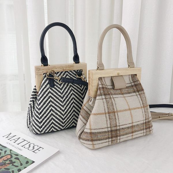 vintage woolen wood clip bag handle women handbags retro shoulder messenger bag crossbody bags purse lady hand bags
vintage woolen wood clip bag handle women handbags retro shoulder messenger bag crossbody bags purse lady hand bags
