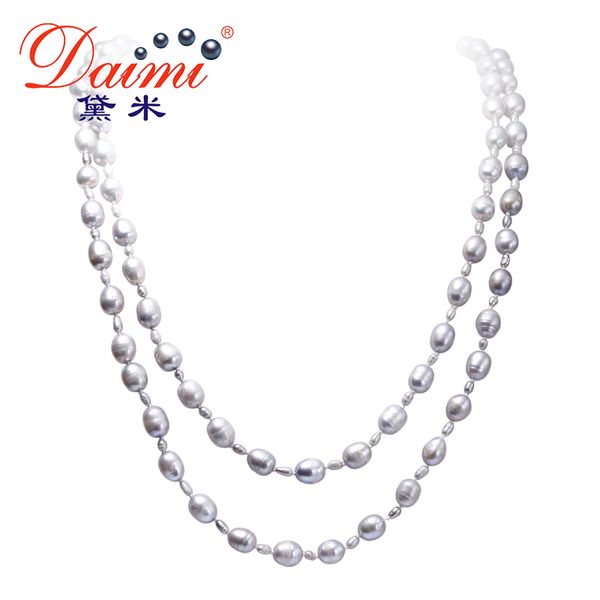 dmnfp250 2-3/8-9mm grey color pearl necklace 160cm long sweater chain natural pearl long necklace, Silver
dmnfp250 2-3/8-9mm grey color pearl necklace 160cm long sweater chain natural pearl long necklace, Silver