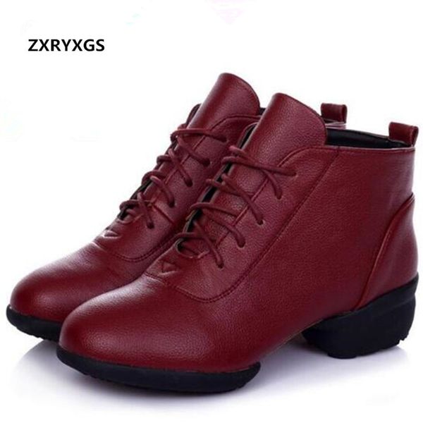 2019 new autumn and winter shoes women's shoes ankle boots breathable genuine leather soft-soled dance women boots, Black
2019 new autumn and winter shoes women's shoes ankle boots breathable genuine leather soft-soled dance women boots, Black