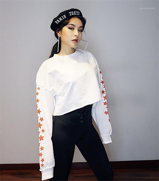 hoodies long sleeve o neck short sweatshirts casual black loose female stars woman designer
hoodies long sleeve o neck short sweatshirts casual black loose female stars woman designer
