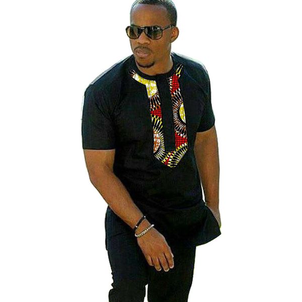 african fashion men's print short sleeve shirt black/wax dashiki patchwork custom made africa clothing drop shipping, White;black
african fashion men's print short sleeve shirt black/wax dashiki patchwork custom made africa clothing drop shipping, White;black