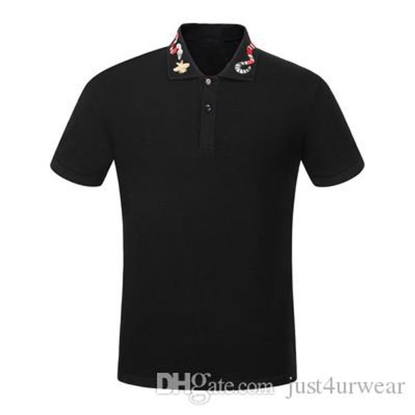 мужские горячие продажи сплошной цвет поло вышивка печати с коротким рукавом поло повседневные дышащие мужские короткие топы, White;black
мужские горячие продажи сплошной цвет поло вышивка печати с коротким рукавом поло повседневные дышащие мужские короткие топы, White;black