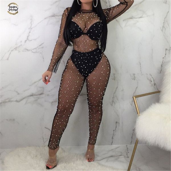 new women jumpsuit womens fishnet sheer long sleeve jumpsuits playsuit rompers ladies jumpsuits women evening party clothes, Black;white
new women jumpsuit womens fishnet sheer long sleeve jumpsuits playsuit rompers ladies jumpsuits women evening party clothes, Black;white