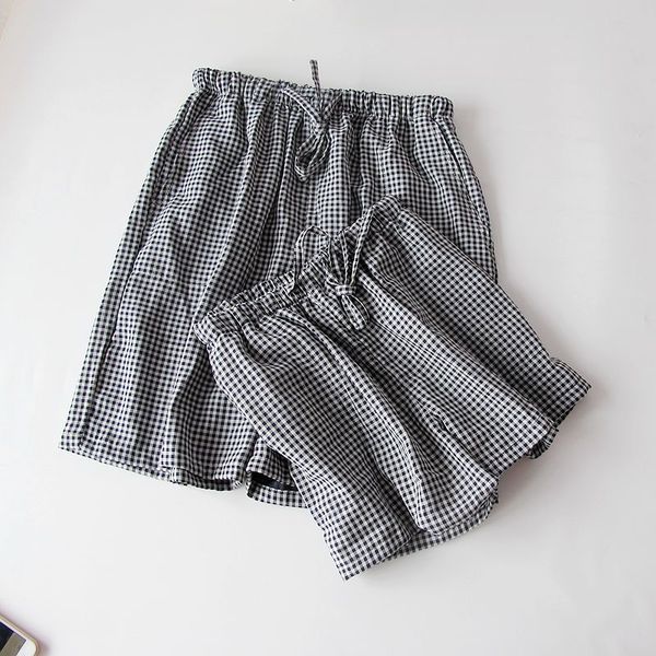women's sleep pants double-layer cotton yarn shorts pants plaid men and women couple lounge pants long sleep bottoms, Black;brown
women's sleep pants double-layer cotton yarn shorts pants plaid men and women couple lounge pants long sleep bottoms, Black;brown