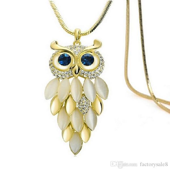 2018 vintage owl pendant necklace long sweater necklaces luxury opal rhinestone charm necklace fashion statement jewelry lots wholesale, Silver
2018 vintage owl pendant necklace long sweater necklaces luxury opal rhinestone charm necklace fashion statement jewelry lots wholesale, Silver