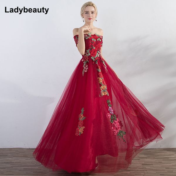 ladybeauty 2019 new elegant party dress evening dresses vestido de festa style dress prom appliques long formal, White;black
ladybeauty 2019 new elegant party dress evening dresses vestido de festa style dress prom appliques long formal, White;black