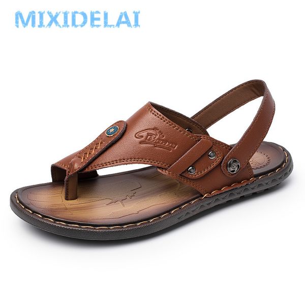 2019 new men sandals genuine leather summer non-slip men's shoes outdoor breathable beach shoes men flip flops big size 38-46 y200706, Black
2019 new men sandals genuine leather summer non-slip men's shoes outdoor breathable beach shoes men flip flops big size 38-46 y200706, Black