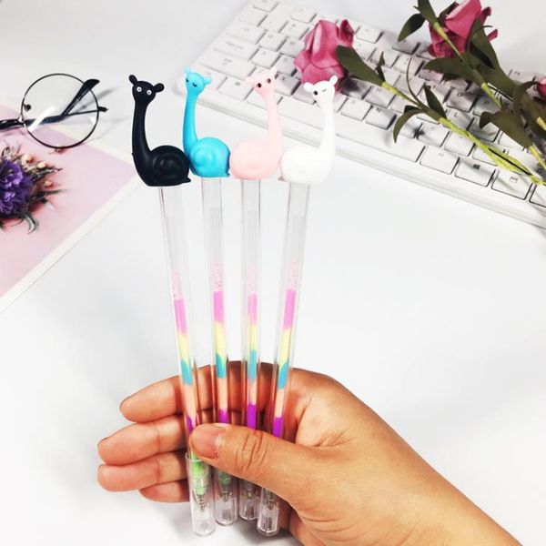 4 pcs/set kawaii 0.5mm rainbow color snail pig flamingo whale gel pens highlighters painting graffiti fluorescent pen stationery
4 pcs/set kawaii 0.5mm rainbow color snail pig flamingo whale gel pens highlighters painting graffiti fluorescent pen stationery