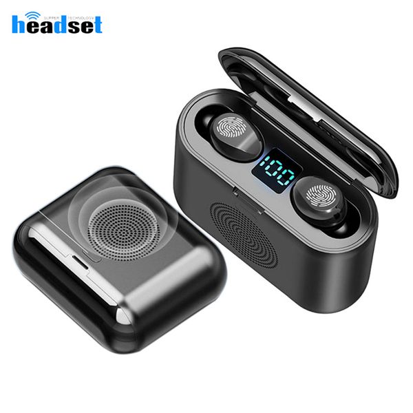 2019 new f9 2 in 1 tws 5.0 mini led power display wireless earphone smart touch sports gaming headset 9d sound speaker
2019 new f9 2 in 1 tws 5.0 mini led power display wireless earphone smart touch sports gaming headset 9d sound speaker