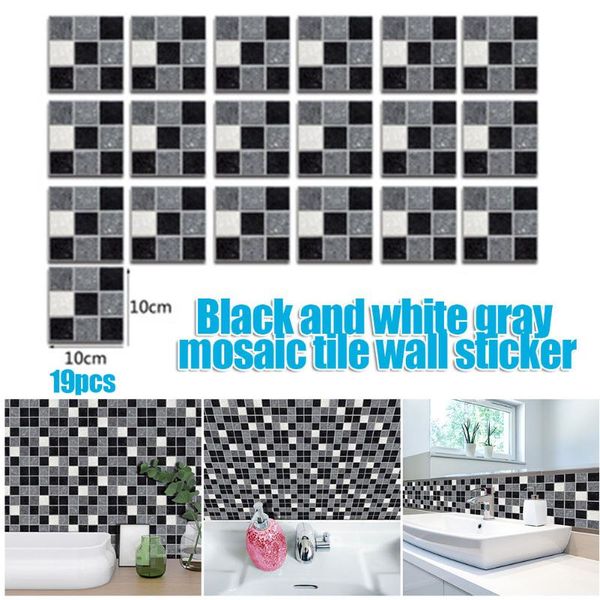 19pcs black mosaic wall stickers pvc thicken tile stickers easy to clean for bathroom kitchen decoration mdj998
19pcs black mosaic wall stickers pvc thicken tile stickers easy to clean for bathroom kitchen decoration mdj998