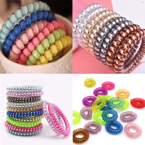 multicolor elastic hair bands telephone wire line hair ties gum rubber band rope ponytail holder women accessories, Brown
multicolor elastic hair bands telephone wire line hair ties gum rubber band rope ponytail holder women accessories, Brown